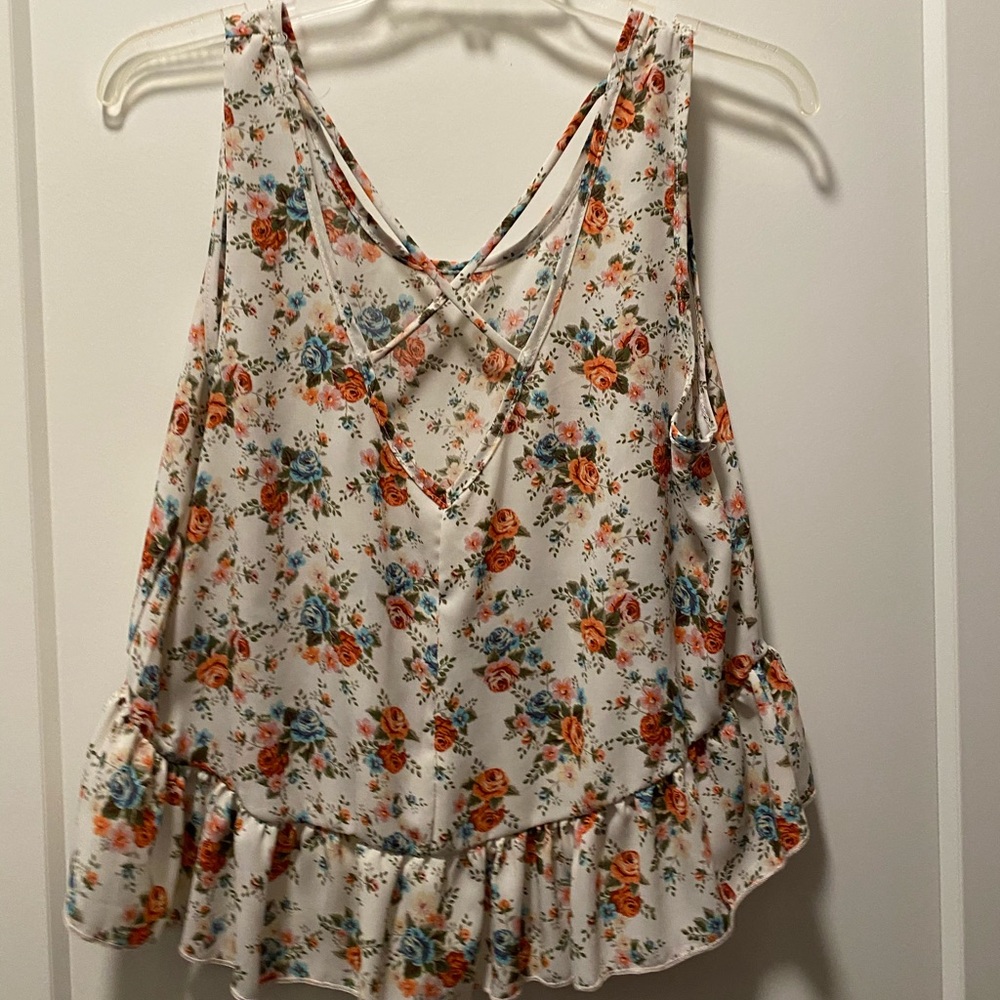 Cross back crop top